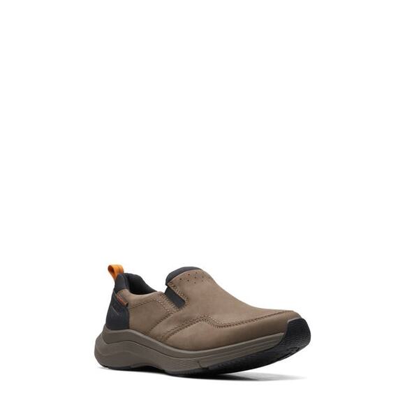 NWT Clarks Men's Wave 2.0 Edge Dark Taupe Oiled Nubuck Waterproof-Sz 10 D (M) - Picture 1 of 1